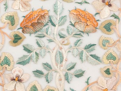 Maids of Honour (detail; c. 1890s), designed and worked by May Morris.