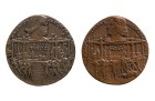 The Pazzi Conspiracy (Lorenzo de’ Medici) (1478), Bertoldo di Giovanni (obverse on left from Museo Nazionale del Bargello, Glorence; reverse on right, promised gift to the Frick Collection, New York)