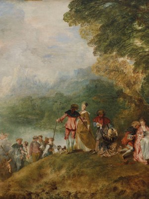 Pilgrimage to the Island of Cythera (1717), Antoine Watteau. Musée du Louvre, Paris, Photo: © Musée du Louvre, dist. RMN-Grand Palais