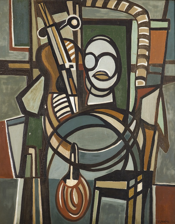O Violoncelista (The Violoncellist) (1951), Lygia Clark.