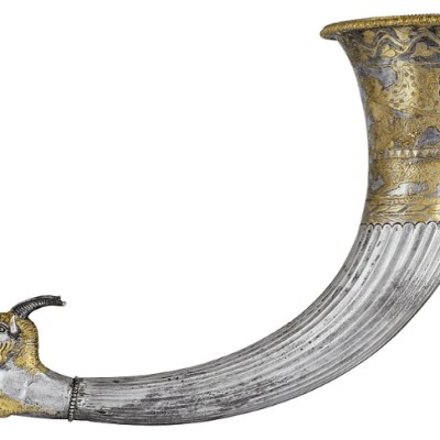 A silver rhyton depicting the death of Orpheus (c. 420–410 BC), from the Vassil Bojkov Collection, Sofia.