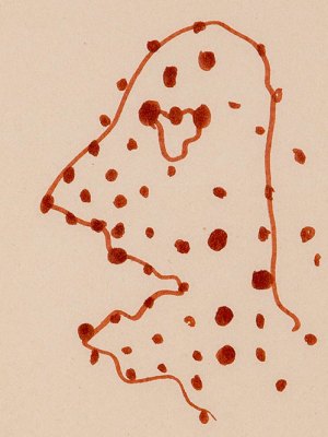 Potato Head (detail; c. 1963–65), Sigmar Polke.