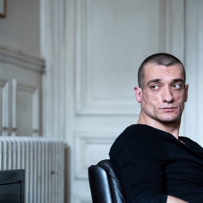 Russian artist and activist Pyotr Pavlensky during a press interview in Paris on February 22, 2020. Photo by MARTIN BUREAU/AFP via Getty Images