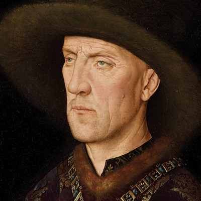 Portrait of Baudouin de Lannoye (detail; c. 1435), Jan van Eyck.
