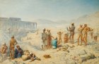 Flinders Petrie Admiring a Find, the Ramesseum, Western Thebes (1895), Henry Wallis. Courtesy University College London Art Museum
