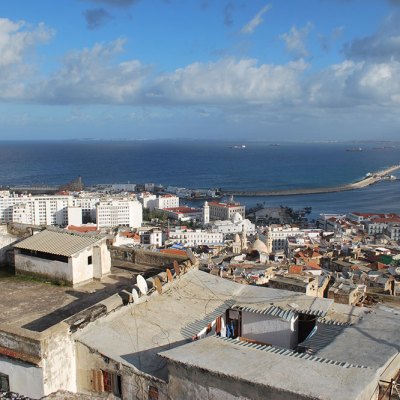 View of the port of Algiers from the Casbah, January 2020. Photo: Layli Faroudi