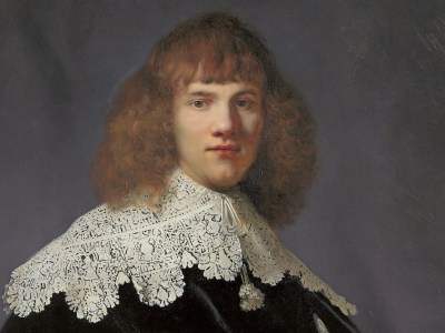 Portrait of a Young Gentleman (detail; 1633–34), Rembrandt.