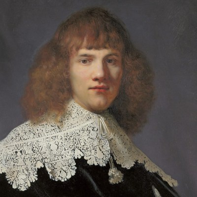 Portrait of a Young Gentleman (detail; 1633–34), Rembrandt.