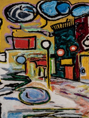 Untitled (Village Street Scene)(1948), Beauford Delaney. Terra Foundation for American Art. © Estate of Beauford Delaney, by permission of Derek L. Spratley, Esquire, Court Appointed Administrator