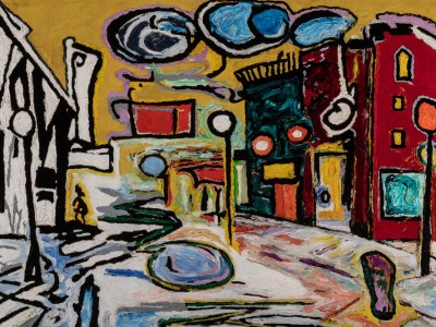 Untitled (Village Street Scene)(1948), Beauford Delaney. Terra Foundation for American Art. © Estate of Beauford Delaney, by permission of Derek L. Spratley, Esquire, Court Appointed Administrator