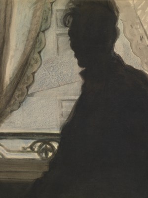 The Silhouette of the Artist (1907), Léon Spilliaert. Museum voor Schone Kunsten, Ghent. Photo: Hugo Maertens