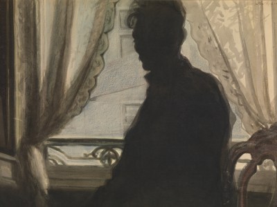 The Silhouette of the Artist (1907), Léon Spilliaert. Museum voor Schone Kunsten, Ghent. Photo: Hugo Maertens