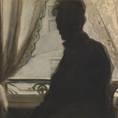 The Silhouette of the Artist (1907), Léon Spilliaert. Museum voor Schone Kunsten, Ghent. Photo: Hugo Maertens