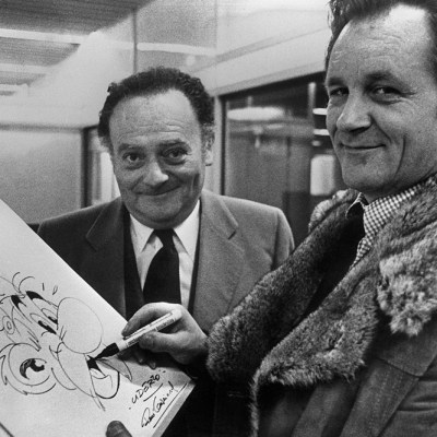 René Goscinny and Albert Uderzo in the late 1970s. Photo: STAFF/AFP via Getty Images