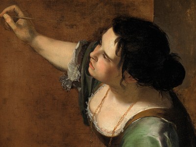 Self-Portrait as the Allegory of Painting (La Pittura) (detail; c. 1638–39), Artemisia Gentileschi.