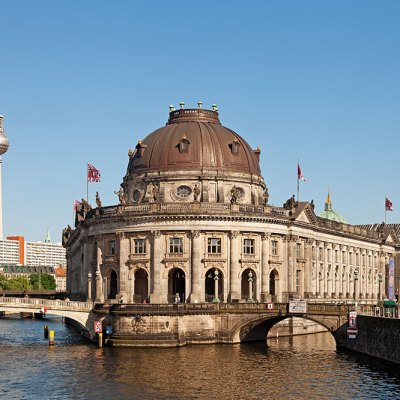 A view of Museum Island and the Bode Museum in Berlin.
