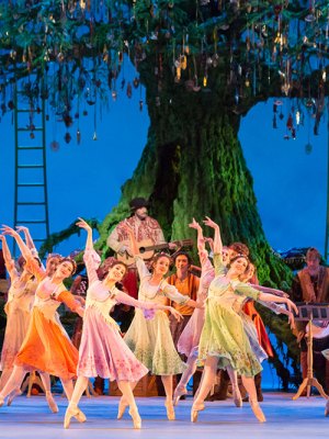 Scene from The Winter's Tale performed at the Royal Opera House, London, 2014.