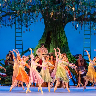 Scene from The Winter's Tale performed at the Royal Opera House, London, 2014.
