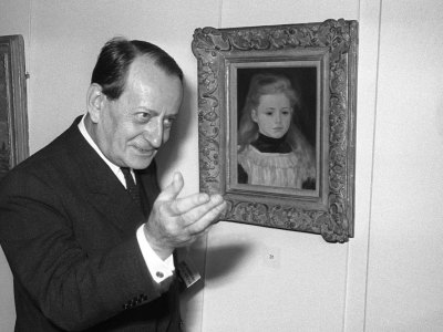 André Malraux, in his role as culture minister, inaugurating an Impressionist exhibition in Paris in 1966.