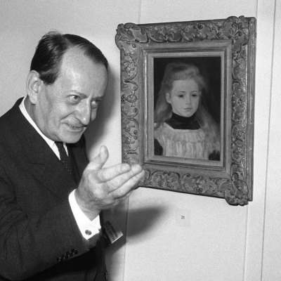 André Malraux, in his role as culture minister, inaugurating an Impressionist exhibition in Paris in 1966.