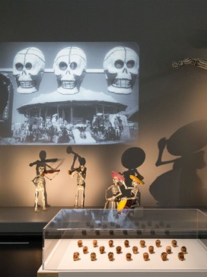 Installation view of ‘The Ecstatic Eye: Sergei Eisenstein, a filmmaker at the crossroads of the arts’ at the Pompidou-Metz in September 2019.
