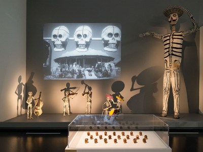 Installation view of ‘The Ecstatic Eye: Sergei Eisenstein, a filmmaker at the crossroads of the arts’ at the Pompidou-Metz in September 2019.
