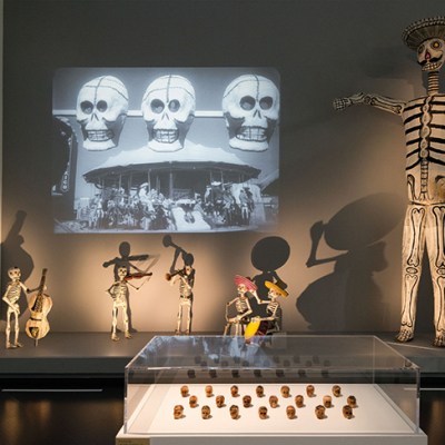 Installation view of ‘The Ecstatic Eye: Sergei Eisenstein, a filmmaker at the crossroads of the arts’ at the Pompidou-Metz in September 2019.