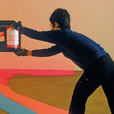 Fling, Dribble, and Drip (detail; 1970), Lynda Benglis, frontispiece of Jerry Saltz’s How to be an Artist (2020).