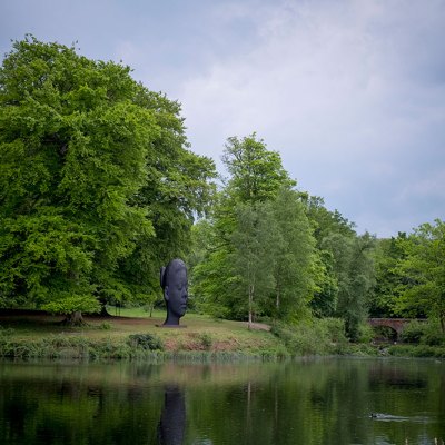 Wilsis (2016), Jaume Plensa, installation view at Yorkshire Sculpture Park.