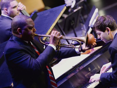 The Jazz at Lincoln Center Orchestra with Wynton Marsalis.