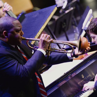 The Jazz at Lincoln Center Orchestra with Wynton Marsalis.