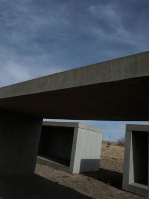 A view of ‘15 untitled works in concrete’ by Donald Judd in Marfa, Texas, in 2012. Photo: Scott Halleran/Getty Images