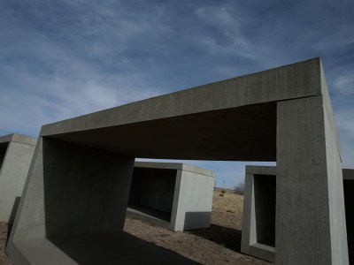 A view of ‘15 untitled works in concrete’ by Donald Judd in Marfa, Texas, in 2012. Photo: Scott Halleran/Getty Images