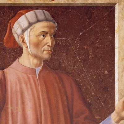 Dante (detail; c. 1448–49), Andrea del Castagno.