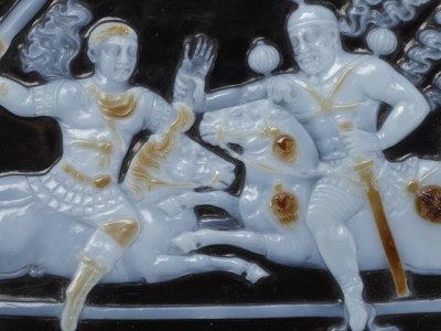 Cameo of Shapur and Valerian (detail; after 260), Iran. Photo: © Bibliothèque nationale de France