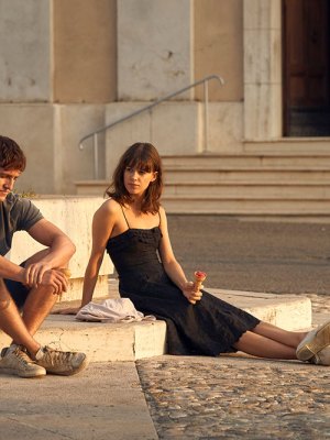 Connell (Paul Mescal) and Marianne (Daisy Edgar-Jones) on holiday in Italy in episode eight of Normal People.