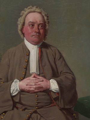 Mr Quick as Vellum in Addison’s ‘The Drummer’ (detail; 1792), Samuel De Wilde. Art Institute of Chicago