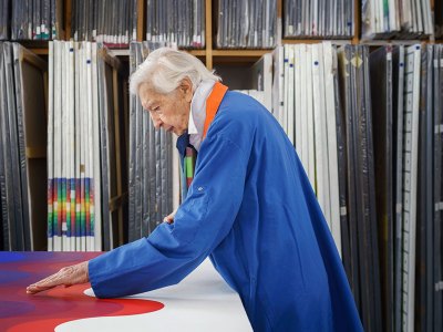 Julio Le Parc, photographed in his studio in Cachan in February 2020 by Claire Dorn