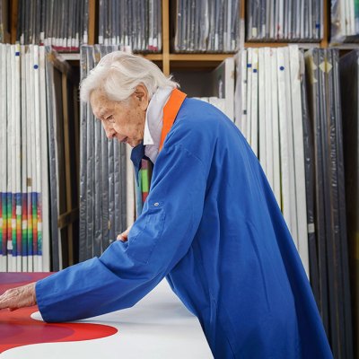 Julio Le Parc, photographed in his studio in Cachan in February 2020 by Claire Dorn
