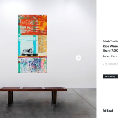 Screenshot of Galerie Thaddaeus Ropac’s online viewing room at Art Basel Hong, March 2020.