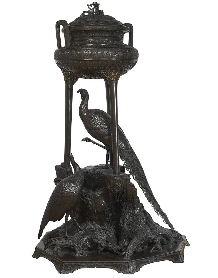 Incense burner (c. 1877/78), Suzuki Chokichi.