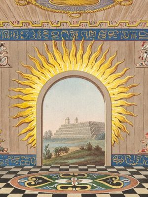 ‘Mexican taste’, plate 35 from Presentation and History of the Taste of the Leading Nations (1796–99) by Joseph Friedrich zu Racknitz.