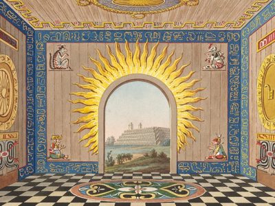 ‘Mexican taste’, plate 35 from Presentation and History of the Taste of the Leading Nations (1796–99) by Joseph Friedrich zu Racknitz.