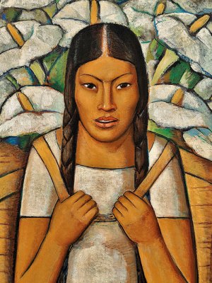 Calla Lily Vendor (detail; 1929), Alfredo Ramos Martínez. © The Alfredo Ramos Martínez Research Project