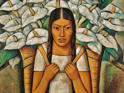Calla Lily Vendor (detail; 1929), Alfredo Ramos Martínez. © The Alfredo Ramos Martínez Research Project