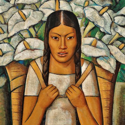 Calla Lily Vendor (detail; 1929), Alfredo Ramos Martínez. © The Alfredo Ramos Martínez Research Project