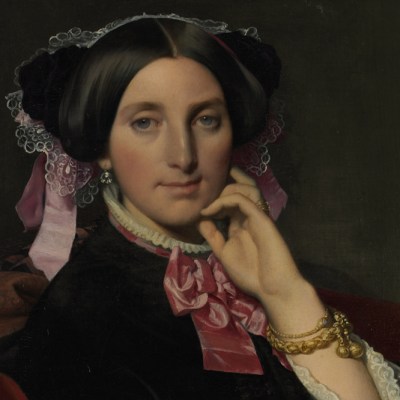 Portrait of Madame Gonse (detail; 1852), Jean-Auguste-Dominique Ingres. Musée Ingres Bourdelle, Montauban