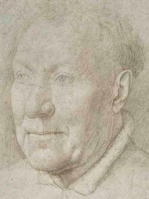 Picture of an Old Man (detail; 1435–40), Jan van Eyck.