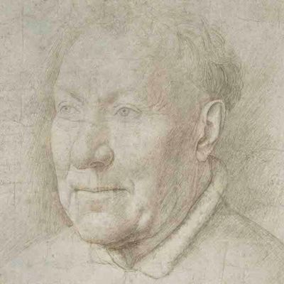 Picture of an Old Man (detail; 1435–40), Jan van Eyck.