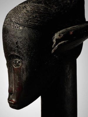 Reliquary head (19th century), Fang people, central Africa.